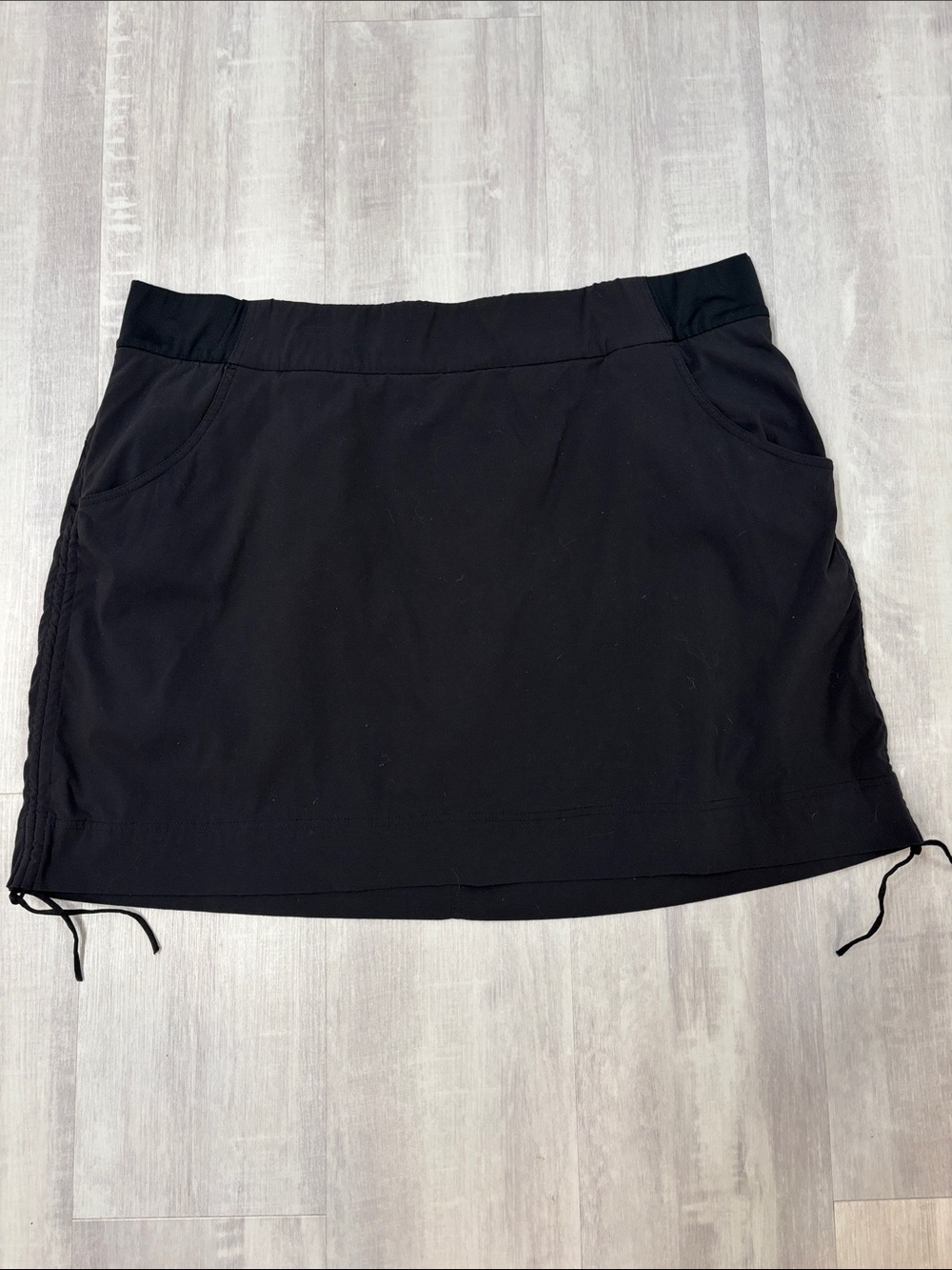 Columbia Black Women's Active Skort with Side Drawstrings 2X
